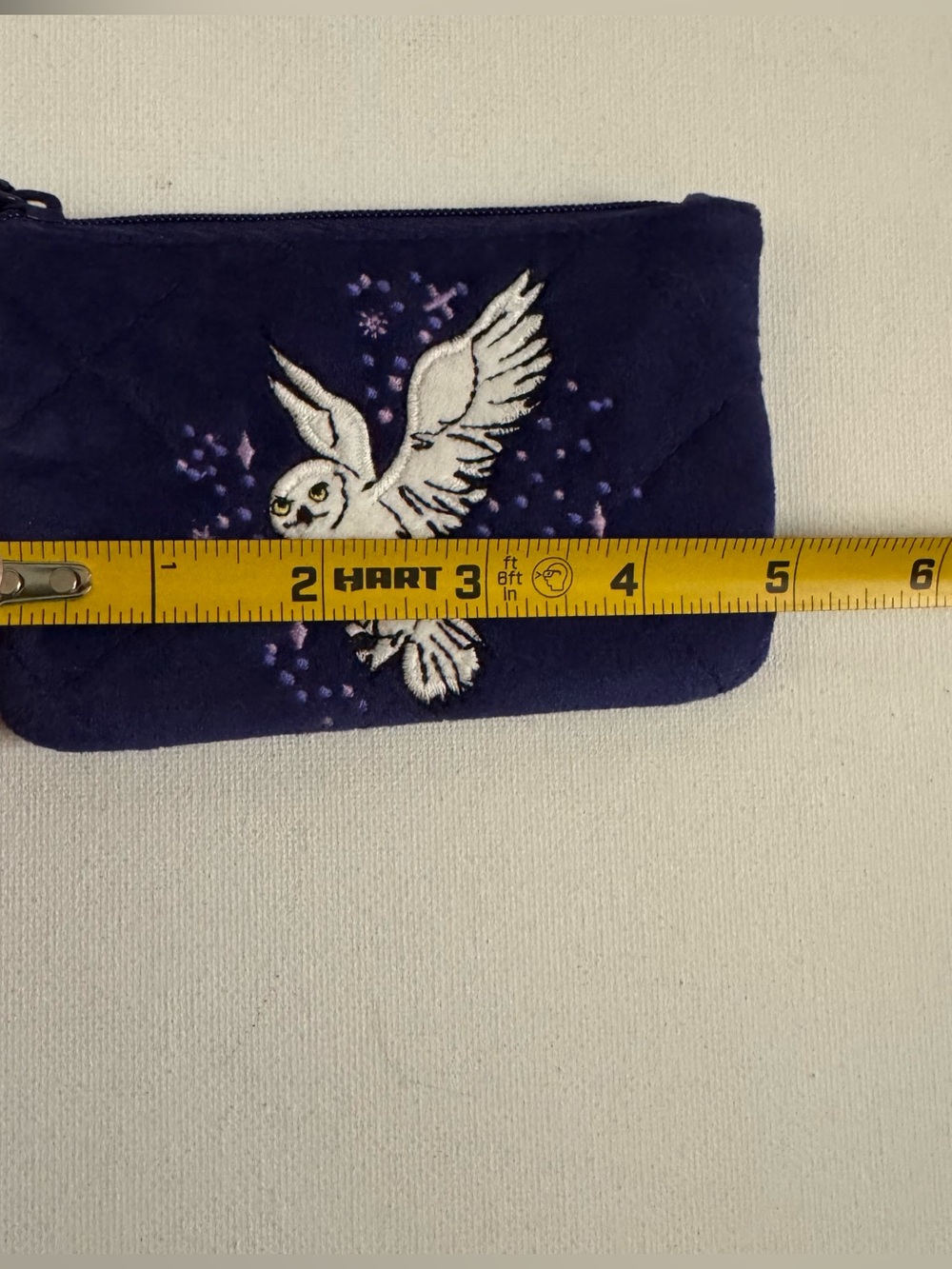 Vera Bradley Harry Potter Hedwig Owl Forbidden Forest Zip ID Case Purple Holder - Picture 11 of 12